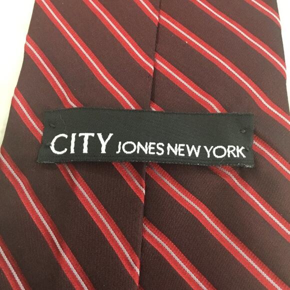 CITY, JONES NEW YORK SILK REGIMENT TIE - Picture 2 of 4